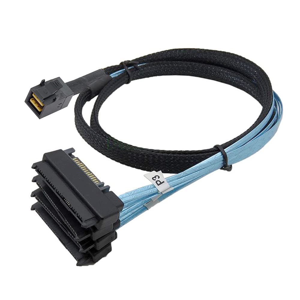 Xiwai Internal Mini Sas Sff 8643 Host To 4 Sas 29Pin Sff 8482 Target Disk 6Gbps Data Server Raid Cable