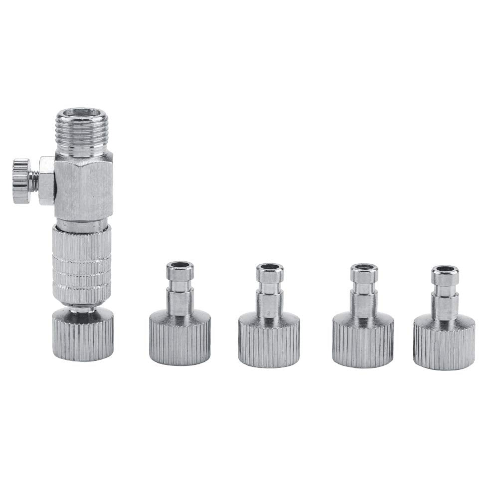 Tbest Harder Steenbeck Airbrush Quick Connect,Airbrush Quick Release Disconnect Adapter 1/8 In Bsp Male And Female Connections A