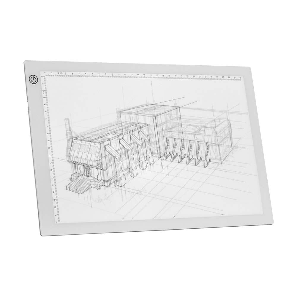 Decdeal A4 Led Light Box Tracer Drawing Board Copy Board Pad 5Mm Ultrathin Dimmable Brightness With Usb Power Cable For Artists
