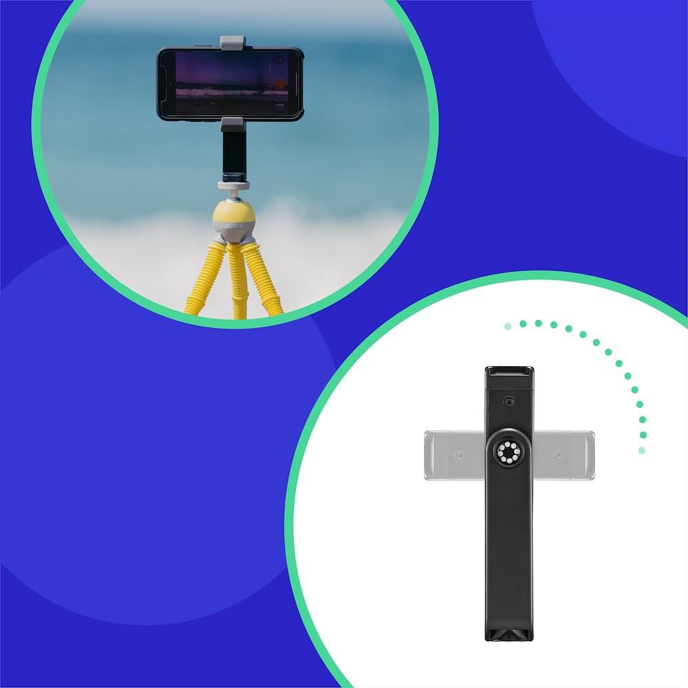 Joby Podzilla Medium Kit, Flexible Tripod With Griptight 360 Phone Mount, Phone Tripod From The Creators Of Gorillapod, Compatib