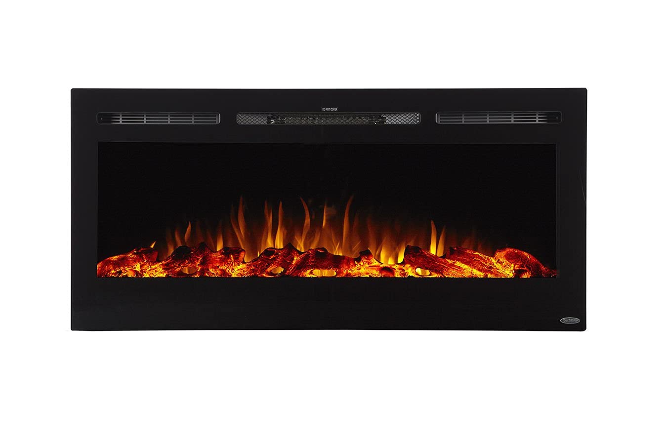 Touchstone Smart Electric Fireplace The Sideline 45 Inch Wide In Wall Recessed 30 Realistic Ember Color/Flame Options 1500W Heat