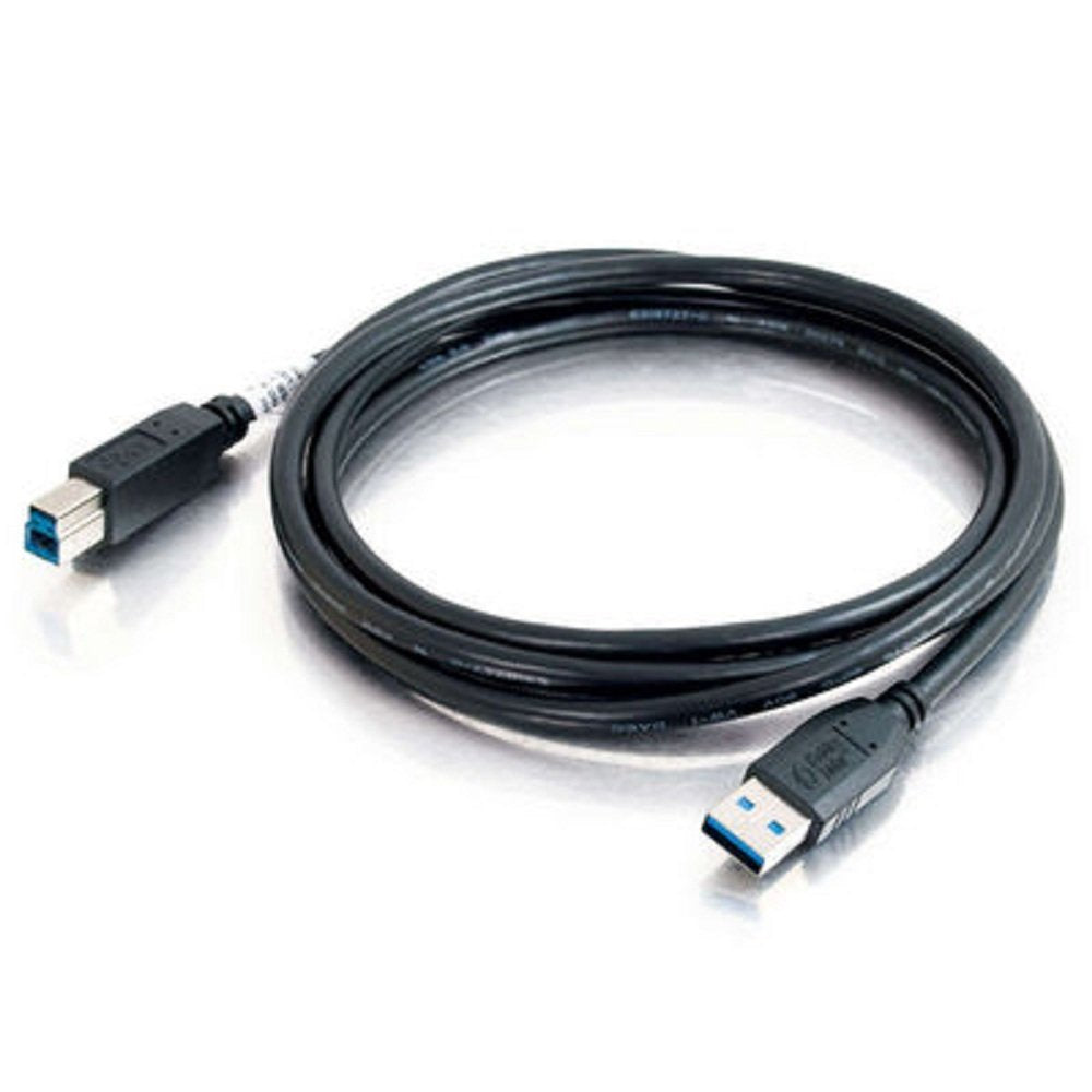 C2G Usb Cable, Usb 3.0 Cable, Usb A To B Cable, 6.56 Feet (2 Meters), Black, Cables To Go 54174