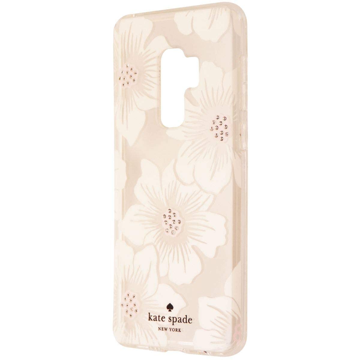 Kate Spade Hard Case For Samsung Galaxy S9+ (Plus)   Clear/White Flower/Gems