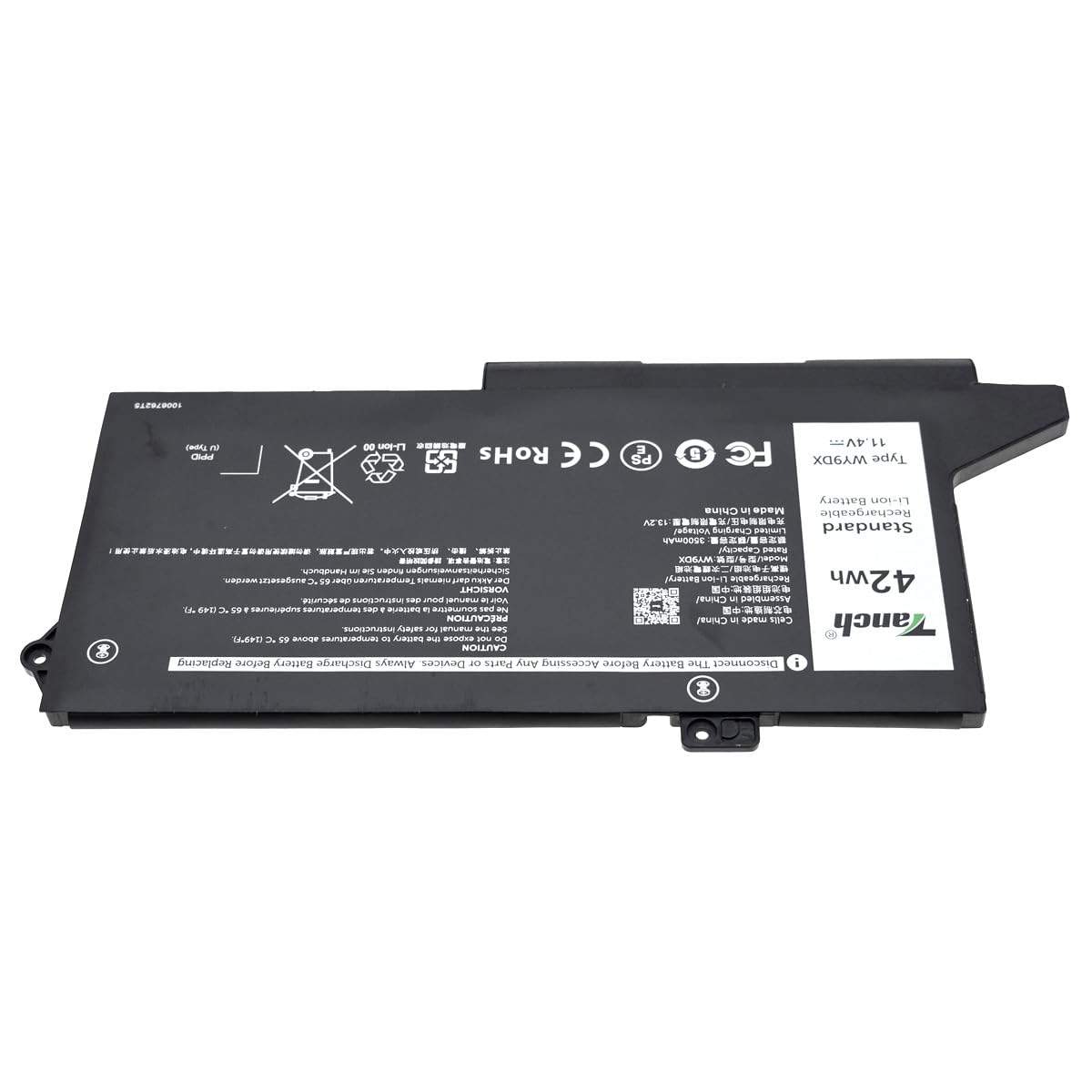 Tanch Laptop Battery P104F P137G P104F001 P104F002 P137G001 P137G002 Wy9Dx M3Kcn Replacement For Latitude 5520 5420 Precision 35