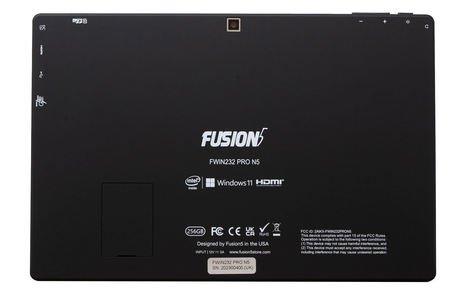 Fusion5 10.1'' Windows 11 Home Full Hd Tablet Pc   Nov 2023 Model   Fwin232 Pro N5 8Gb Ddr5 Ram, 256Gb Ssd Storage, N100 Quad Co