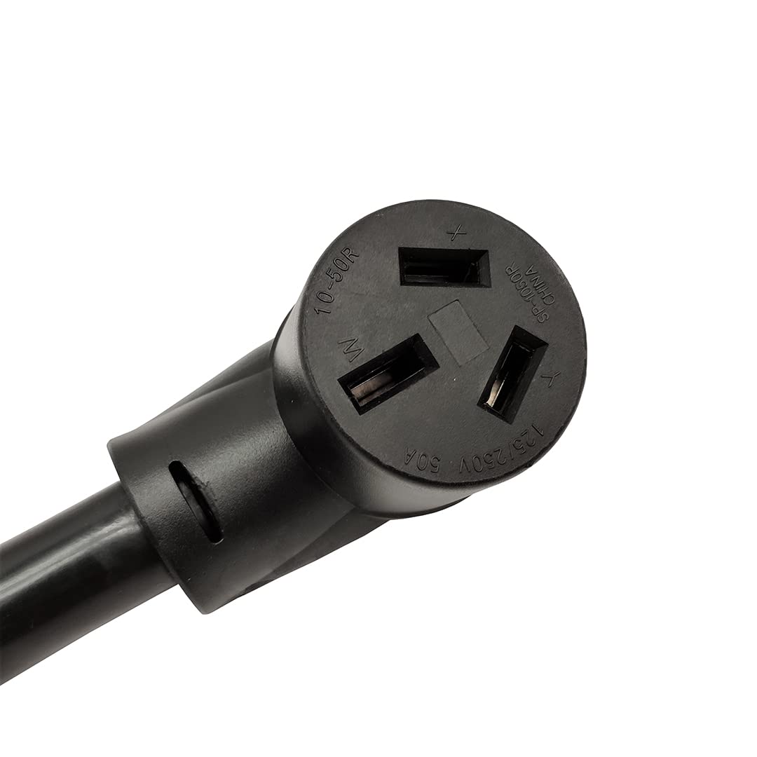 Parkworld Industrial Range, Stove, Oven 10 50 Extension Cord, 10 50P To 10 50R, 3 Prong, 50 Amp, 250 Volts, 12500 Watts (3Ft)