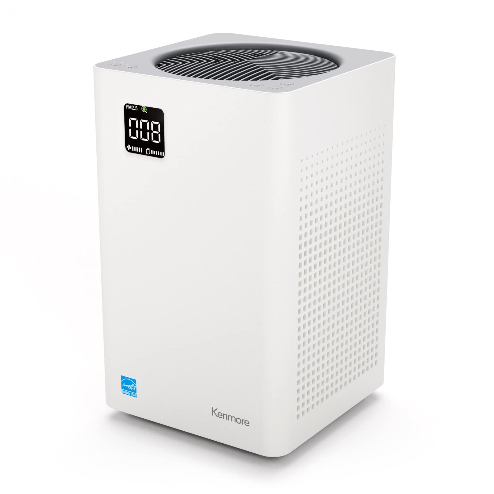 Kenmore Pm2010 Air Purifiers With H13 True Hepa Filter, Covers Up To 1200 Sq.Foot, 24Db Silentclean 3 Stage Hepa Filtration Syst