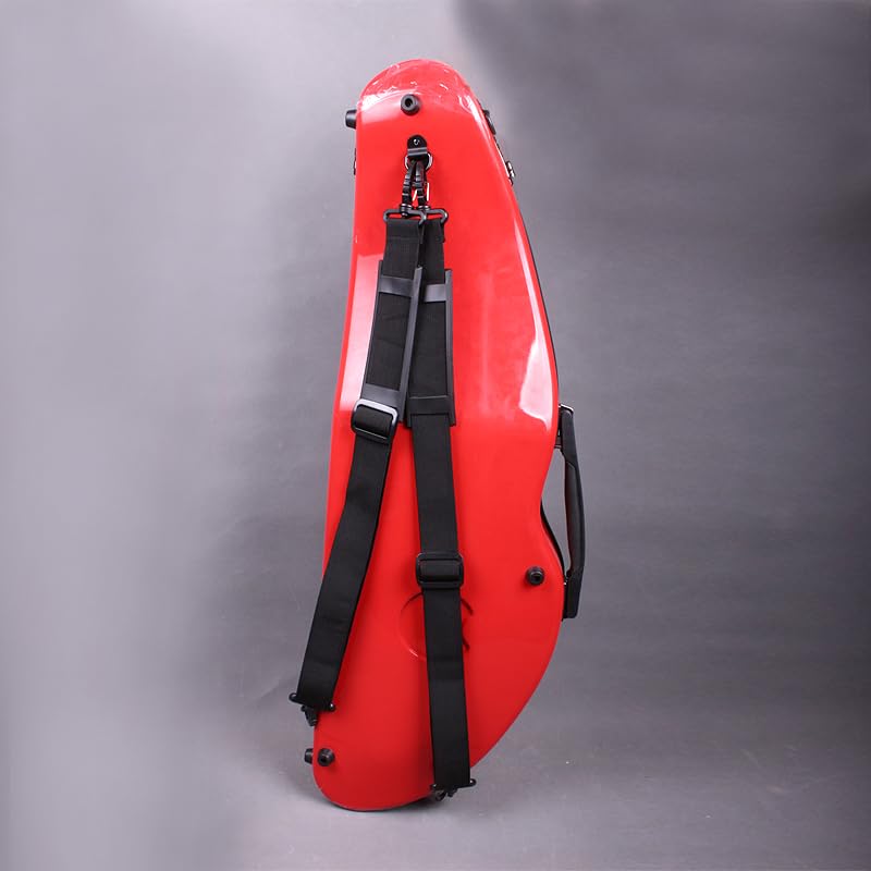 Vetimobato Hard Shell Violin Case 4/4 Full Size Carbon Fiber Violin Case With Back Strap & 2 Bow Holder Violin Box Ca. 1.8Kg Str