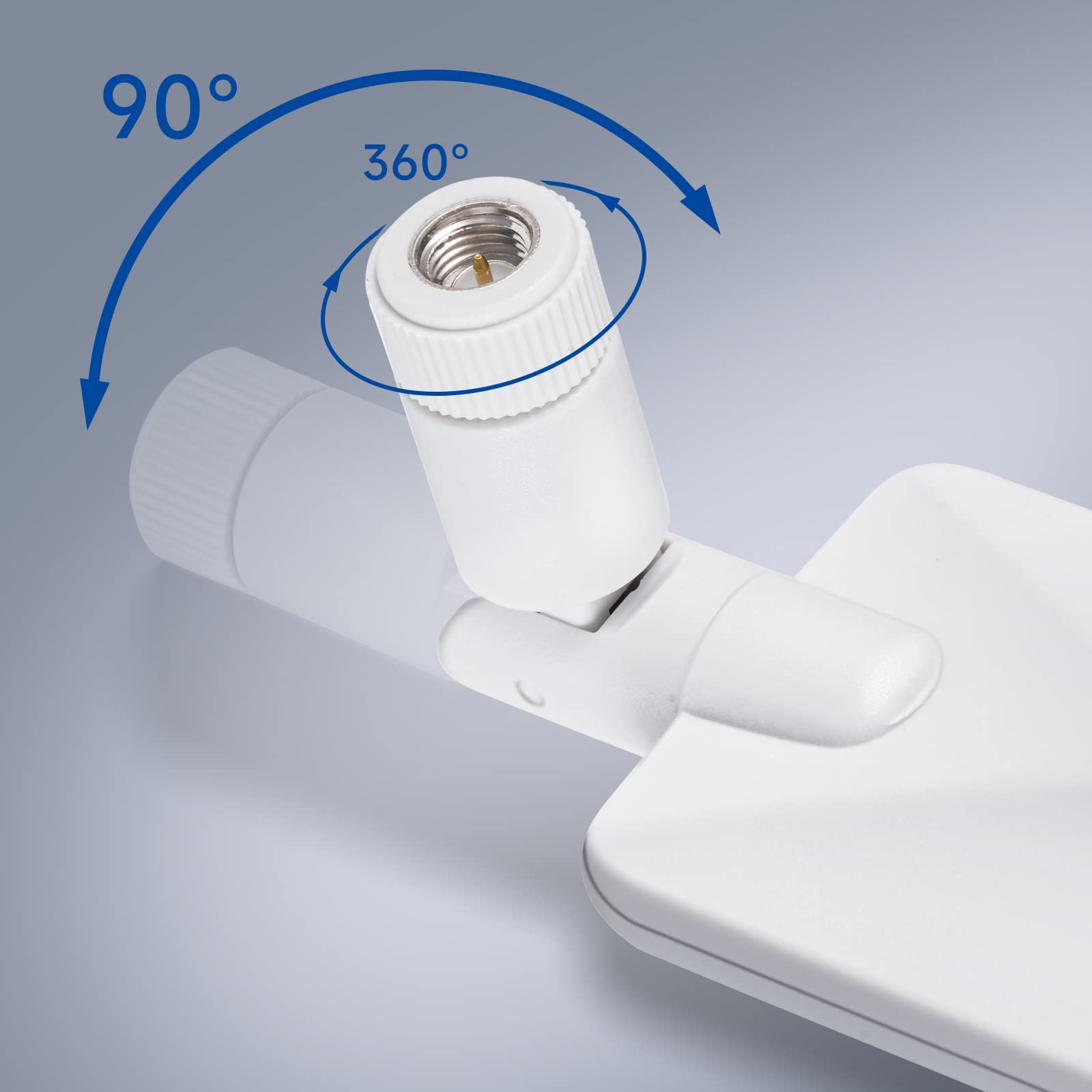 Bingfu 4G Lte Antenna 9Dbi Sma Male Cellular White Antenna (2 Pack) Compatible With 4G Lte Wireless Cpe Router Hotspot Cellular