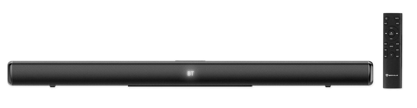Rockville ONE-BAR All in One SoundBar 2.1 Bluetooth Sound Bar w/Sub Built in, BLACK