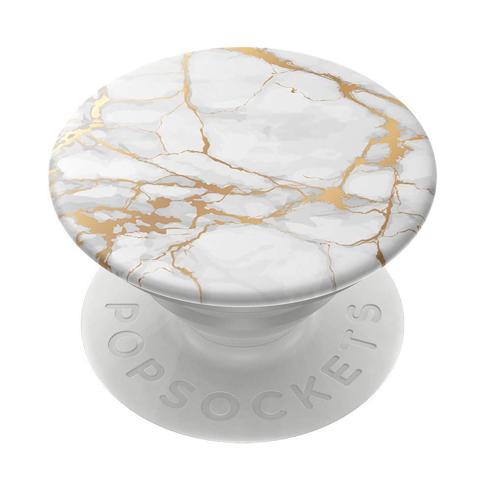 Popsockets Phone Grip With Expanding Kickstand, Marble Popgrip   Gold Lutz Marble