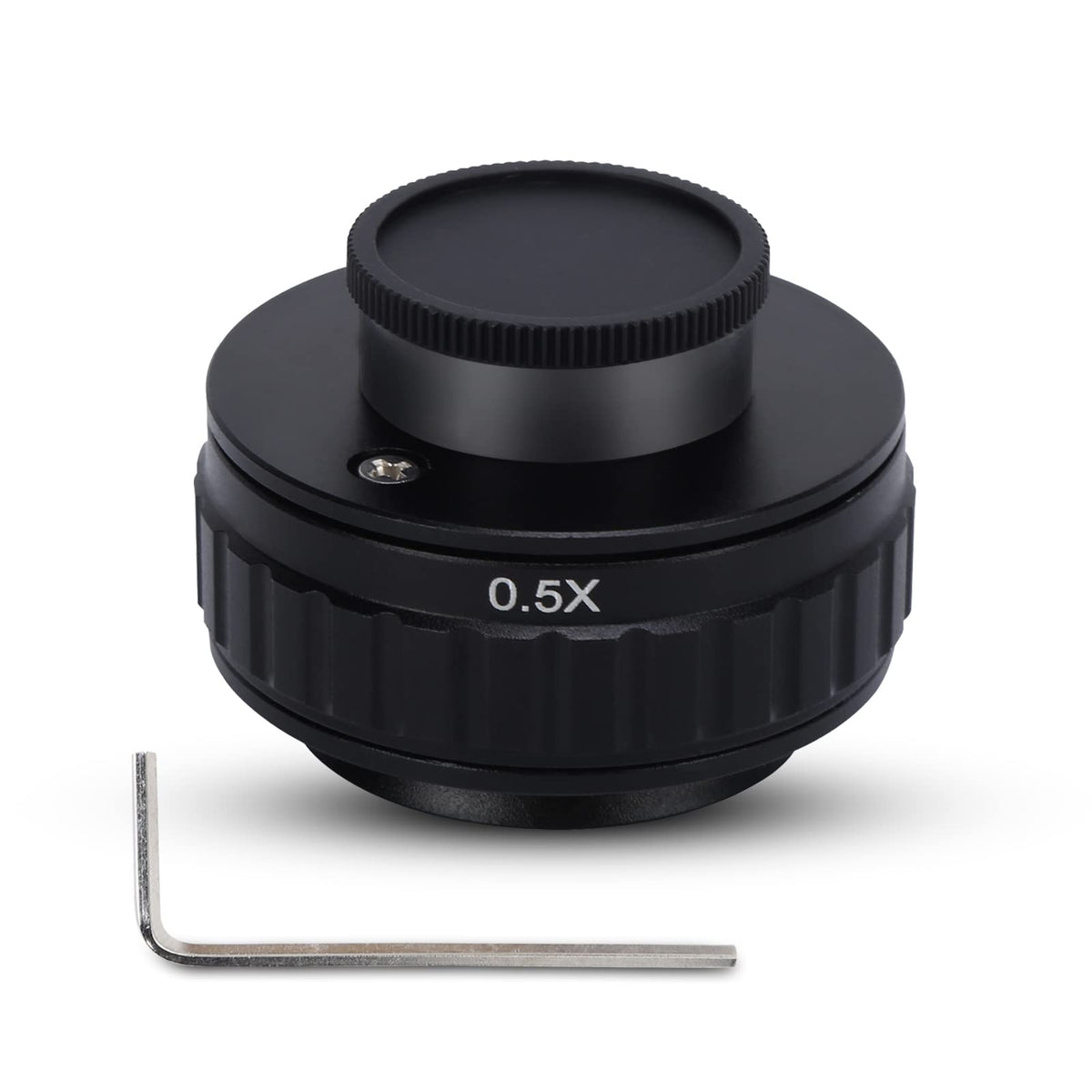Agatige 0.5X C Mount Adapter Lens, Microscope Adapter Camera Adapter Mount Lens Adapter Trinocular Stereo Microscope Tube Focusi