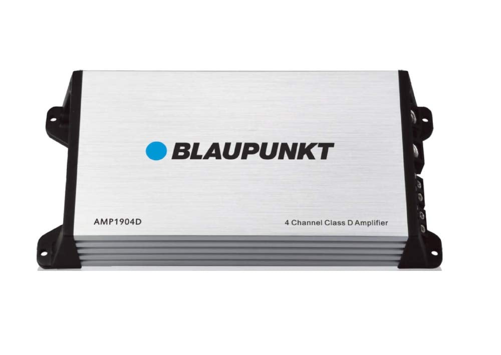 Blaupunkt Amp1904D Universal Car Speaker Amplifier Class D 4 Channel 1800 Watts Max Power