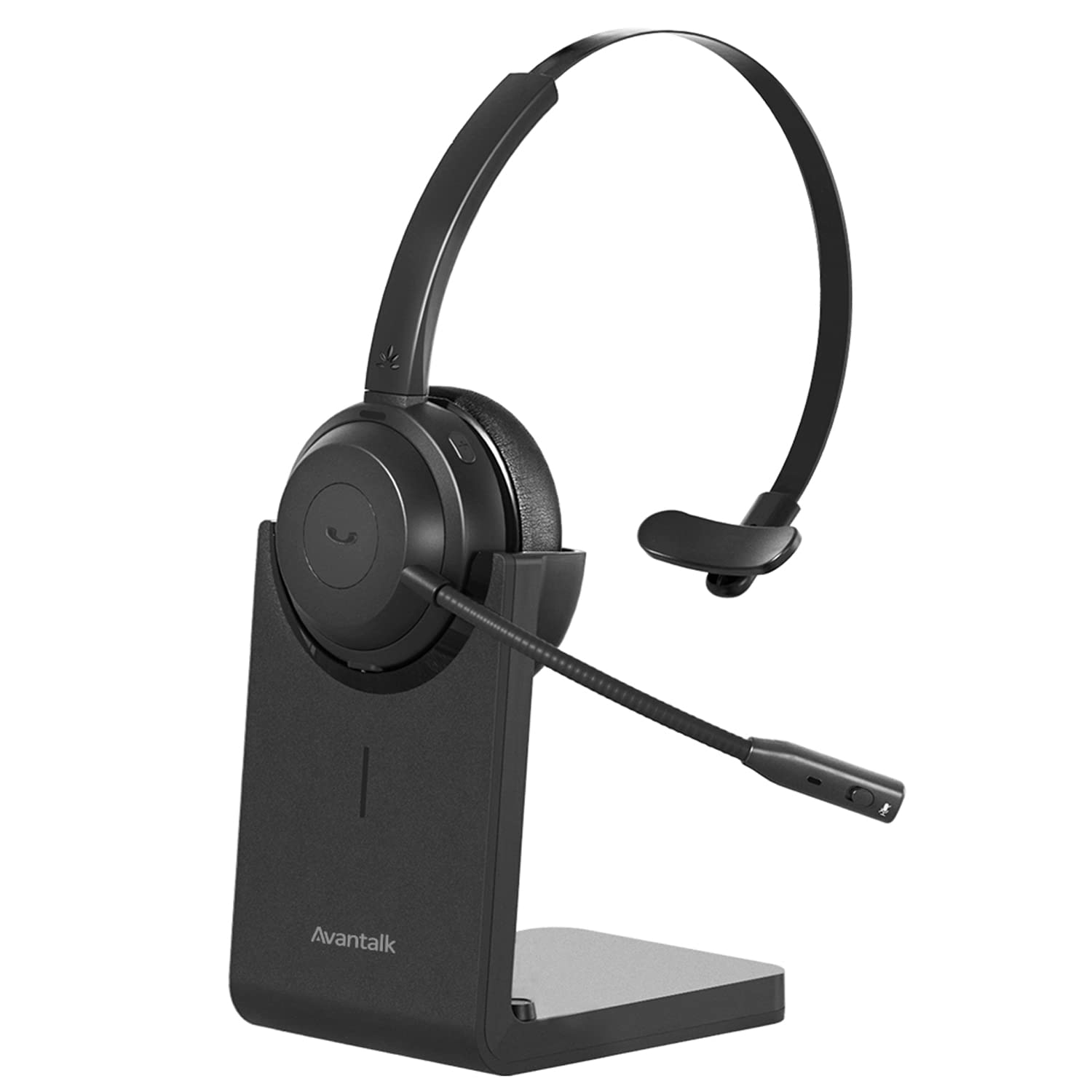 Avantalk Alto Solo   Qualcomm Bluetooth 51 Wireless Headset With Cvc Noise Canceling Microphone For Pc, Computer, Laptop, Phone 