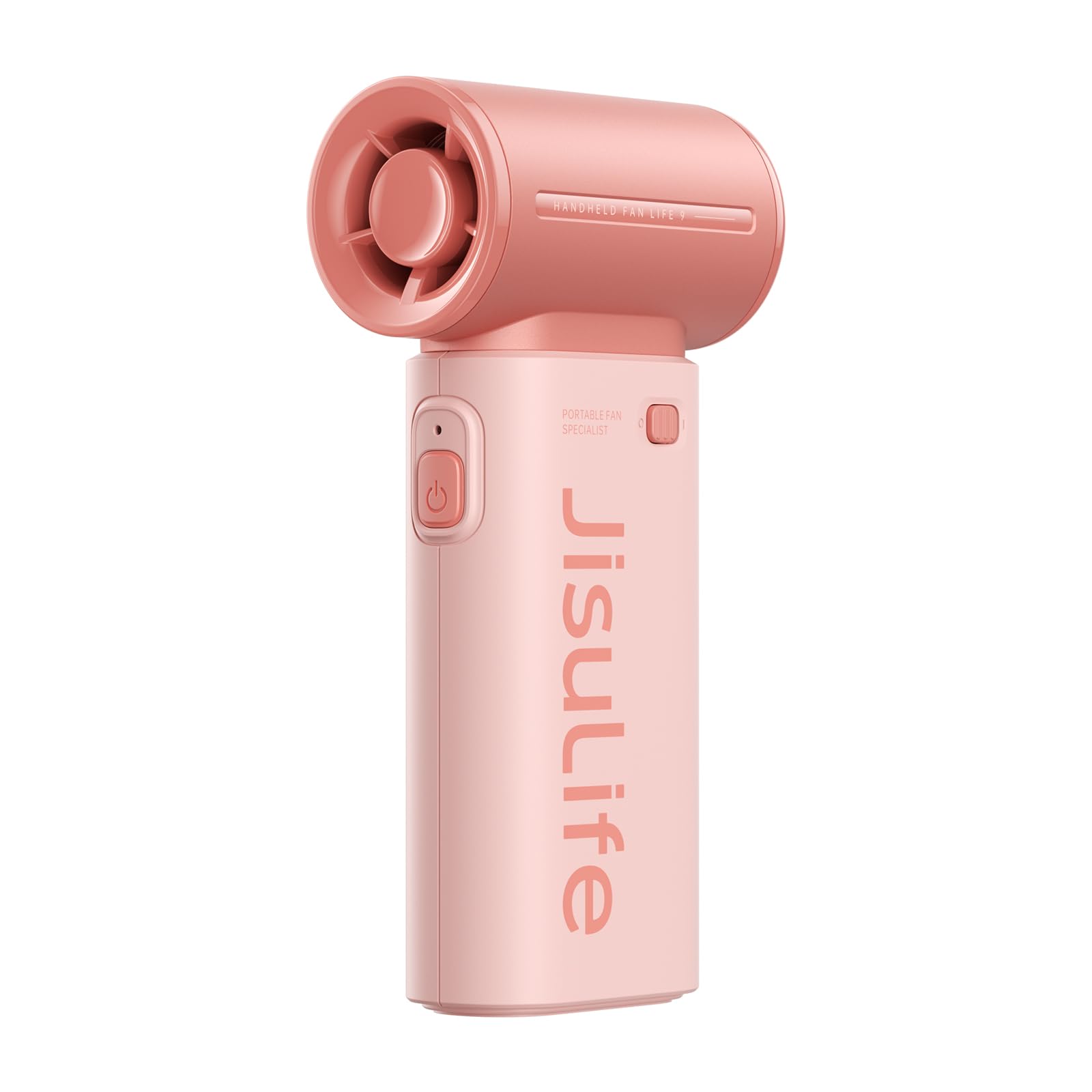 Jisulife Handheld Fan Life9, Powerful Portable Turbo Fan [22H Max Cooling Time], 40000 Rpm Hight Speed, 5000Mah Usb Rechargeable