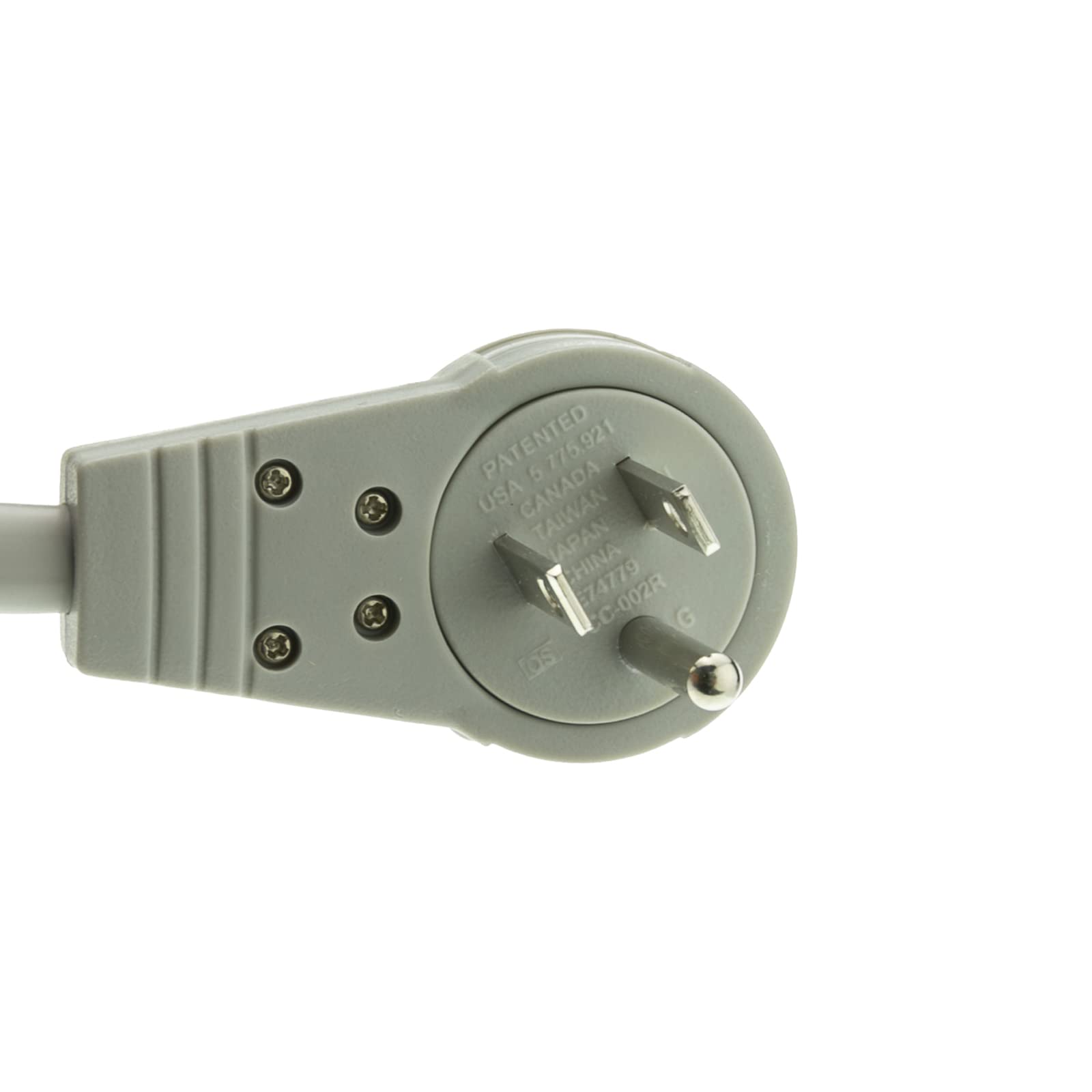 10 Feet Surge Protector, Flat Rotating Plug, 6 Outlet, Gray Horizontal Outlets, Plastic, 10Ft Power Cord, Surge Protector Multi