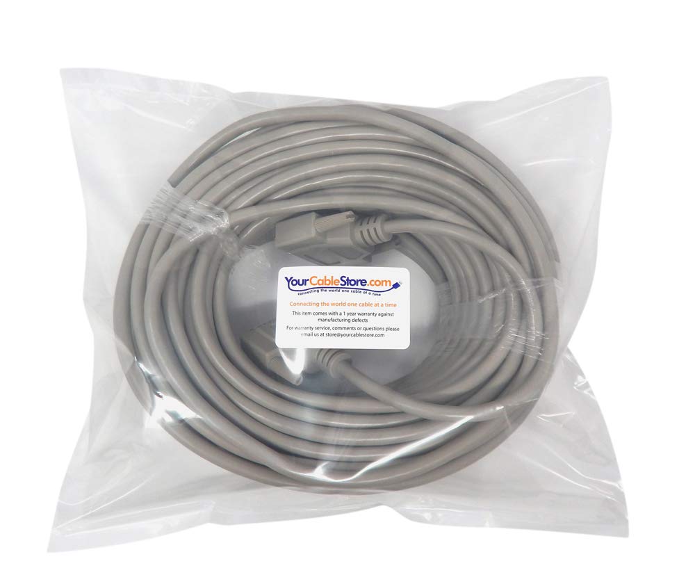 Your Cable Store 100 Foot Db25 25 Pin Serial Port Cable Male/Male Rs232