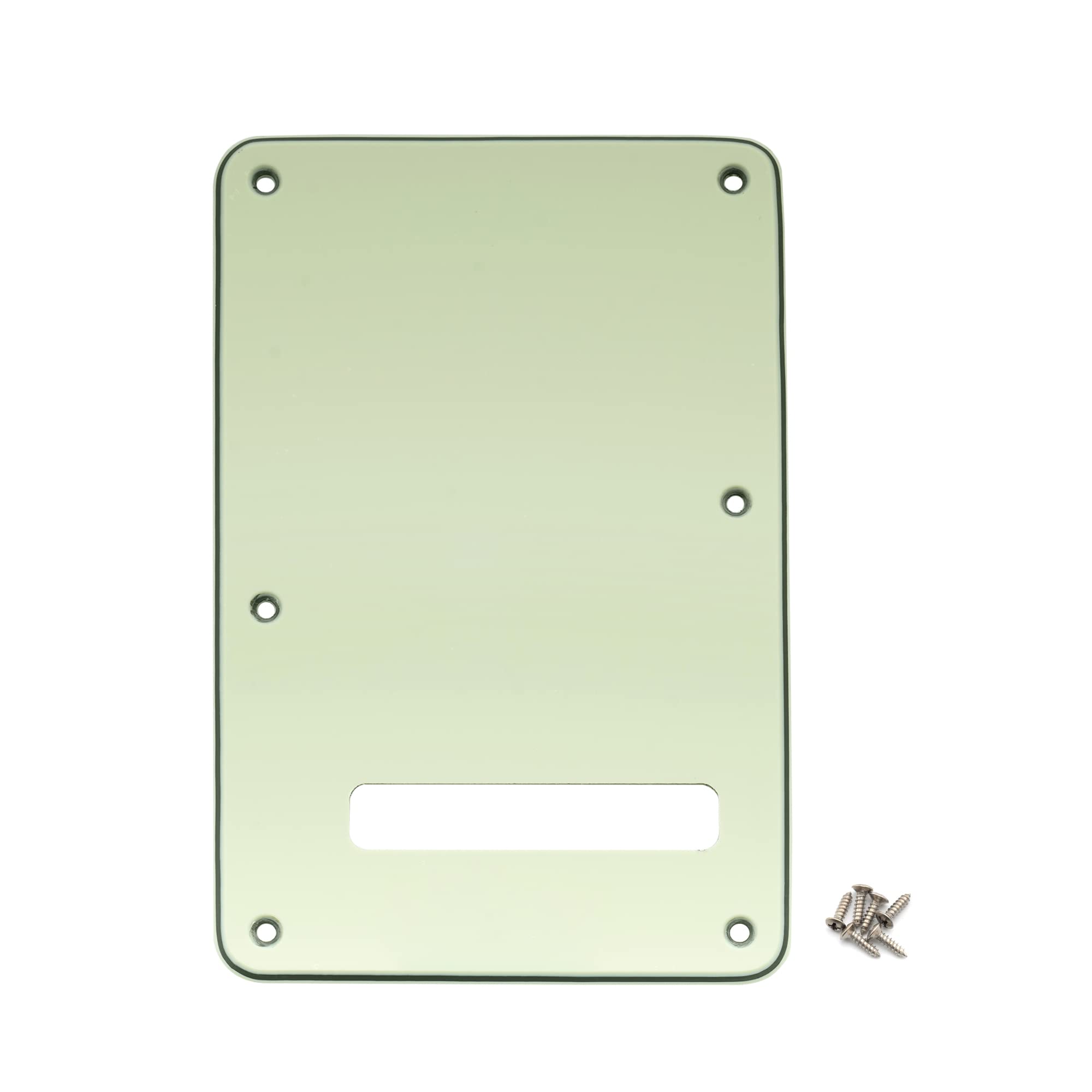 Musiclily 6 Hole Guitar Strat Back Plate Tremolo Cavity Cover Backplate For Fender Usa/Mexican Made Standard Stratocaster Modern