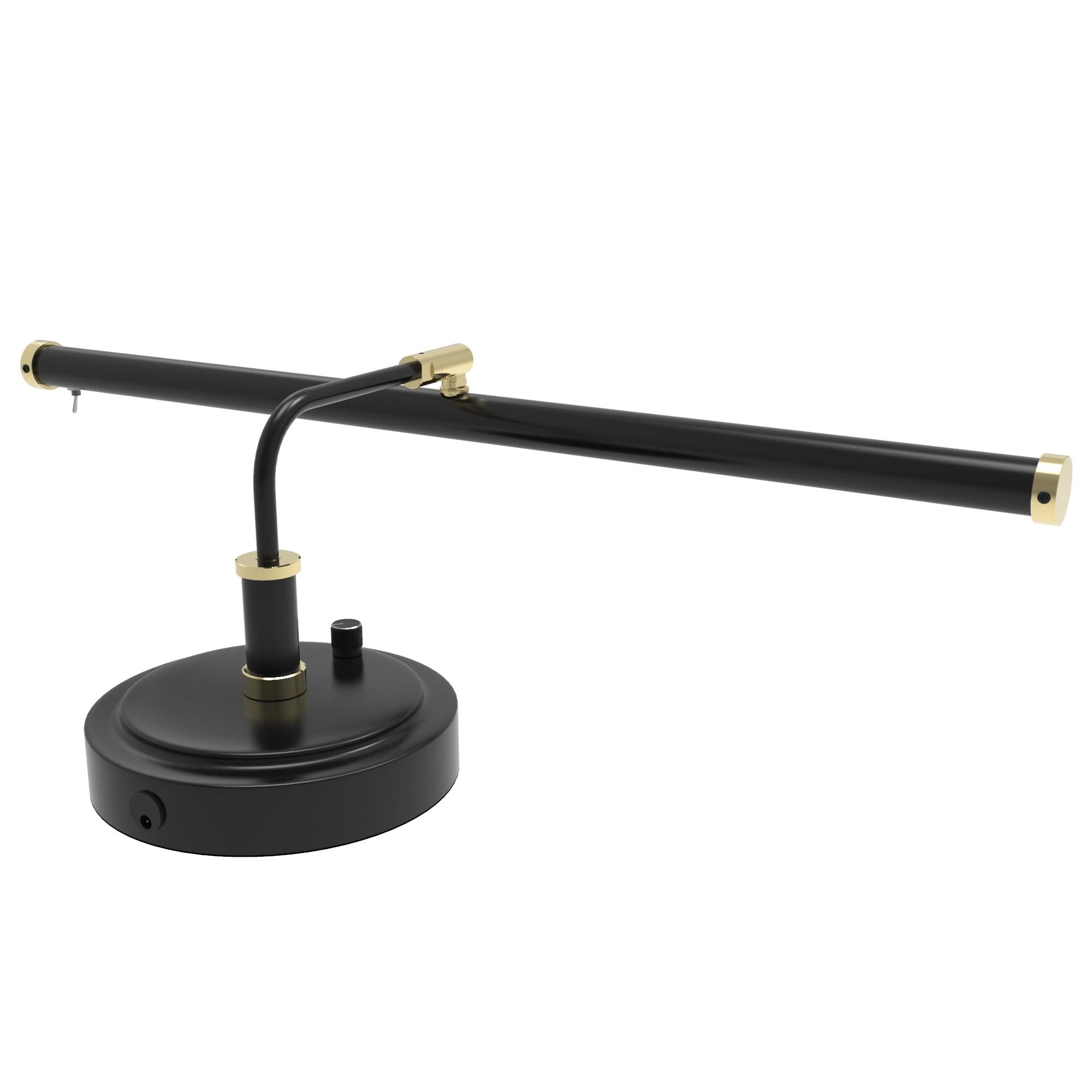 Cocoweb Adjustable Led Grand Piano Desk Lamp In Black With Brass Accents - Pled101D