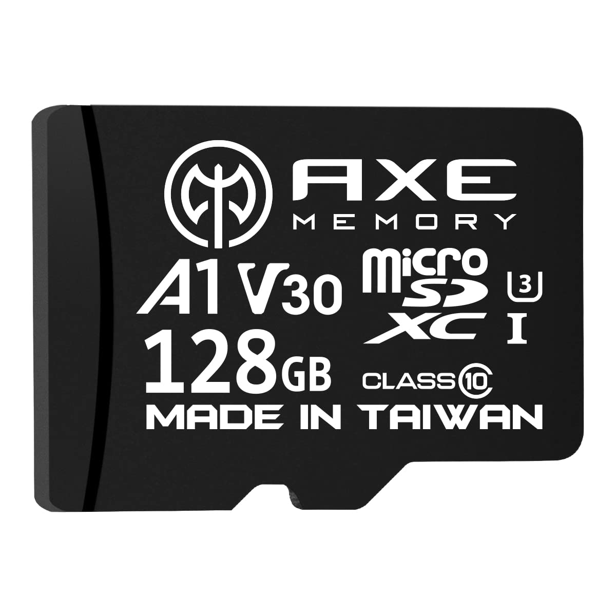 Axe Memory 128Gb Micro Sd Card 4K Ultra Full Hd Video High Speed Microsdxc Up To 95Mb/S A1 V30 Uhs I U3, With Sd Adapter