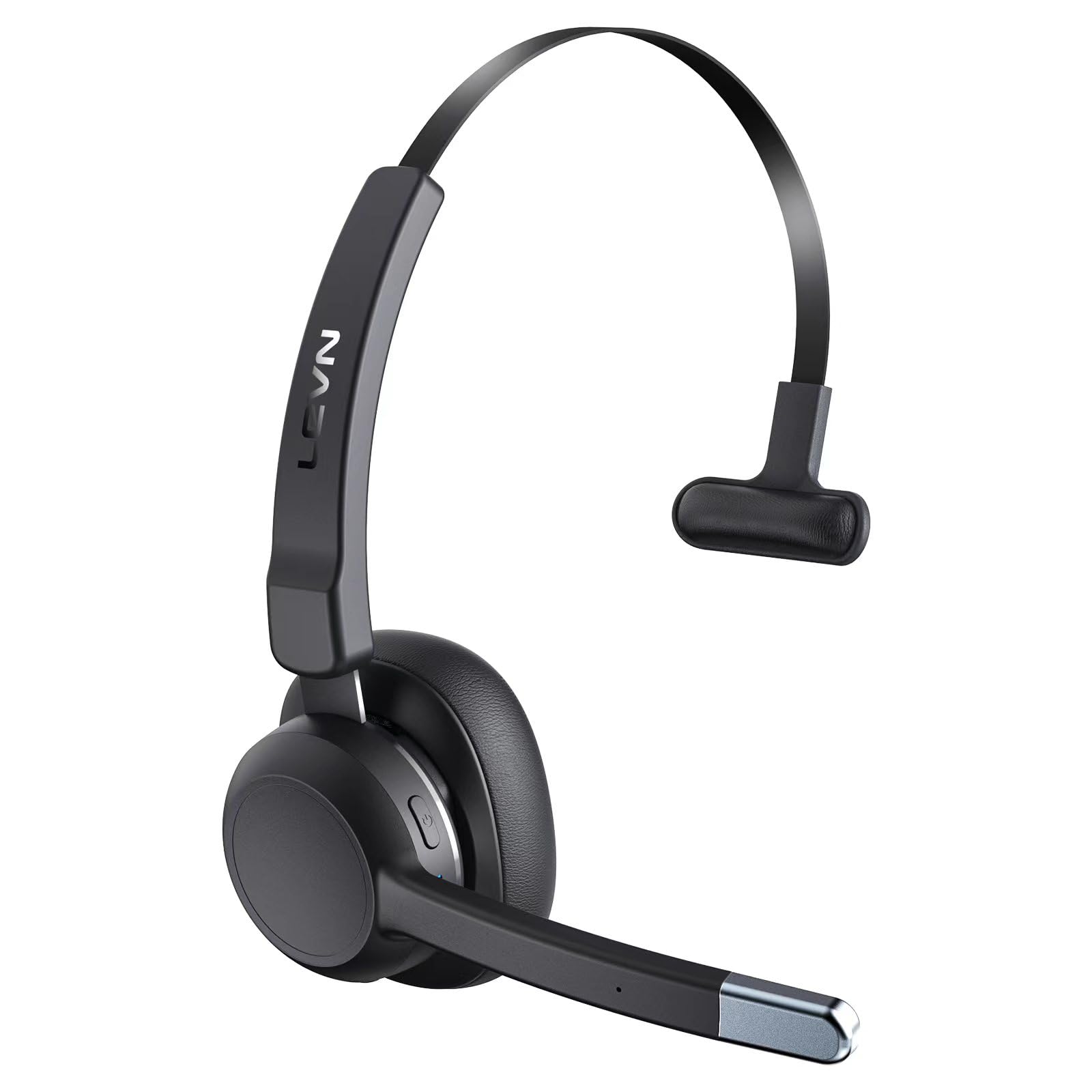 LEVN Trucker Headset, Trucker Bluetooth Headset with Noise Cancelling Microphone & Mute Button, Bluetooth Headsets V5.2 Multipoi
