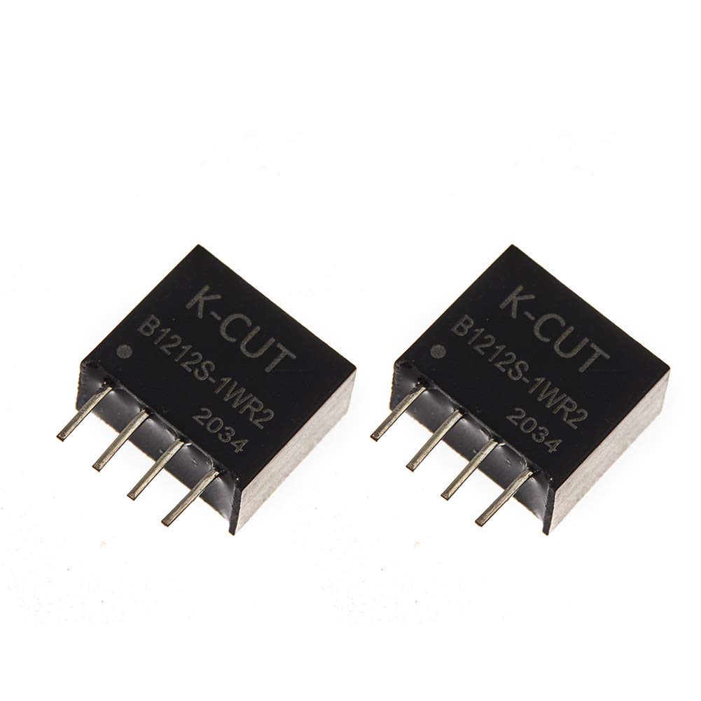 Bridgold 2Pcs B1212S 1Wr2 B1212S Dc/Dc Converter Input 12V Output 12V Isolation Power Supply Module Step Down High Efficiency Mo