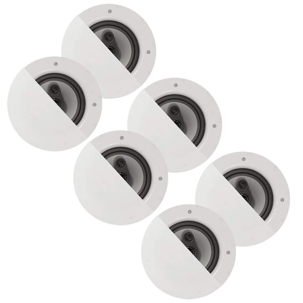 Acoustic Audio CSic64 Frameless in Ceiling 6.5 Speaker 3 Pair Pack 3 Way Home Theater Speakers