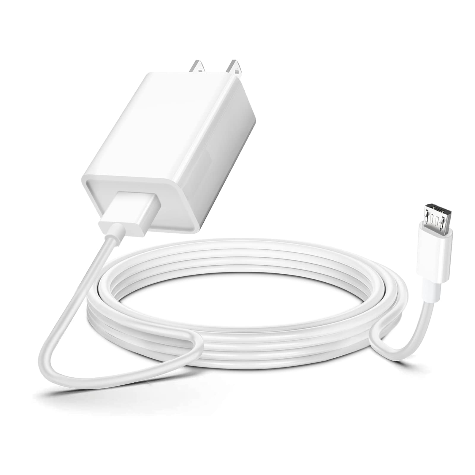 10FT USB A to Micro USB Camera old Android Phone Charger for Ring Indoor Cam 1st 2nd Gen and Ring keypad 1st 2nd gen Charging Co