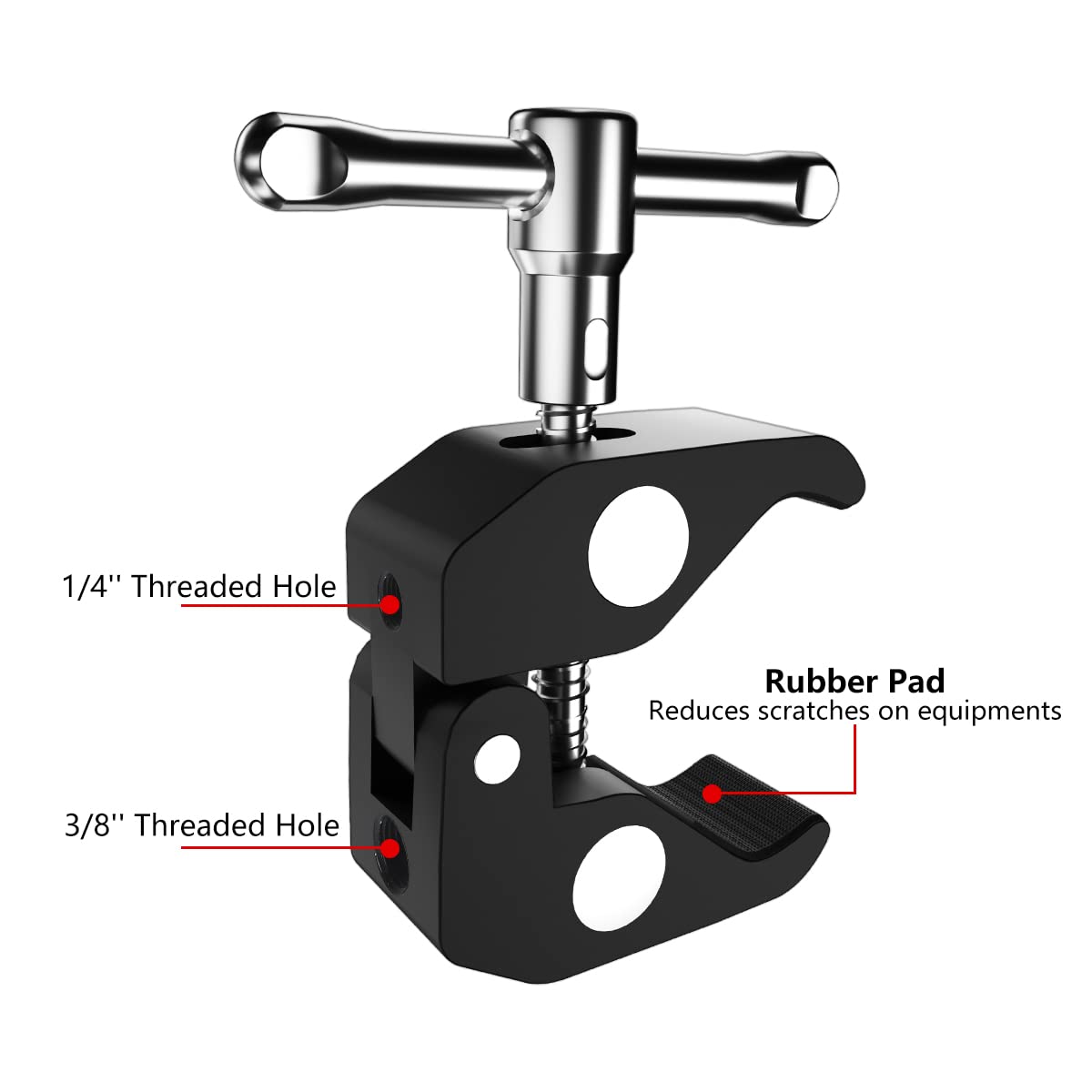 Toazoe 11 Inch Adjustable Articulating Friction Magic Arm & Super Clamp Set Compatible With Field Monitor, Video Light, Fill Lig