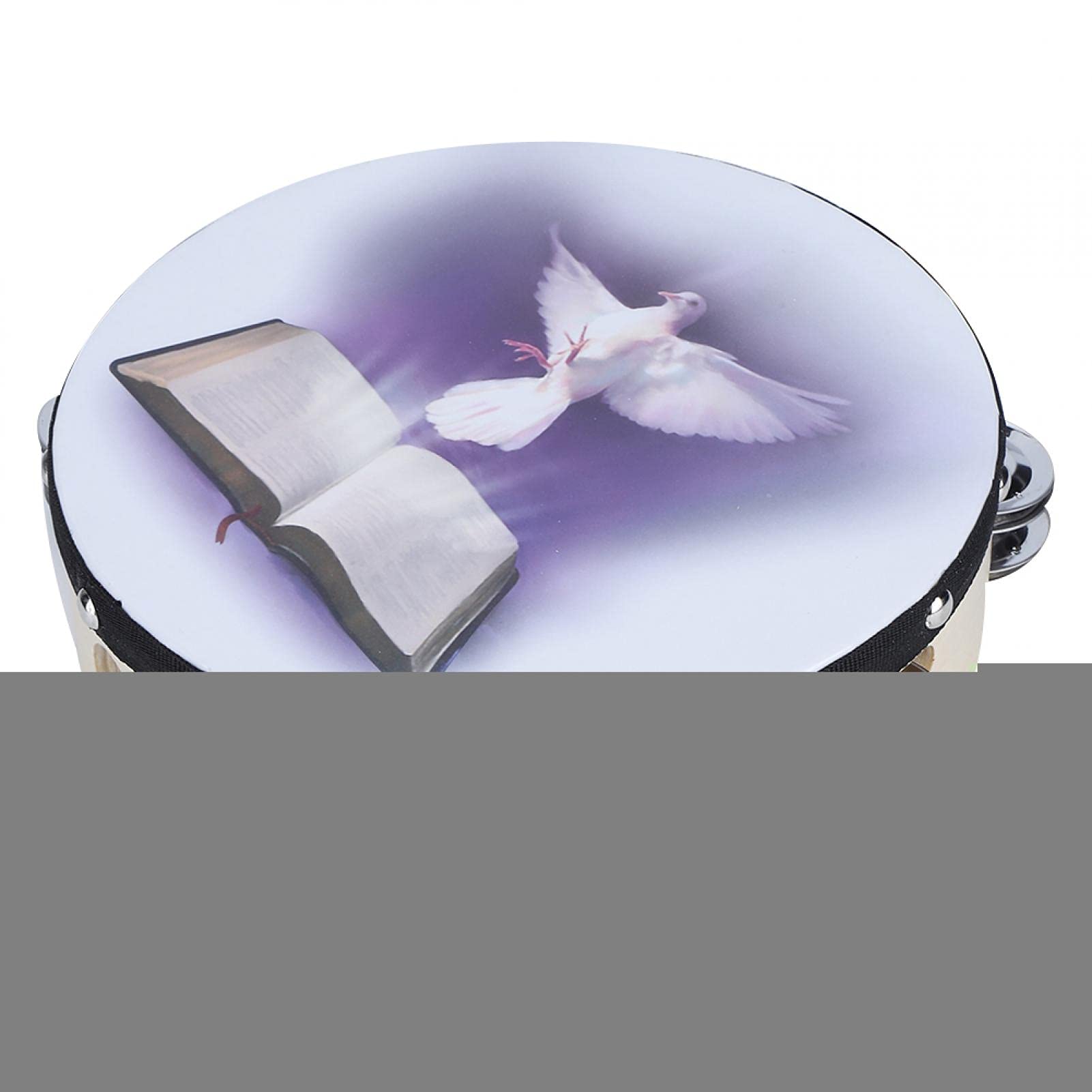 Handheld Percussion, Double Row Metal Compact Exquisite Tambourine, Lightweight Durable Easy to Play for Festival Party Dance Co