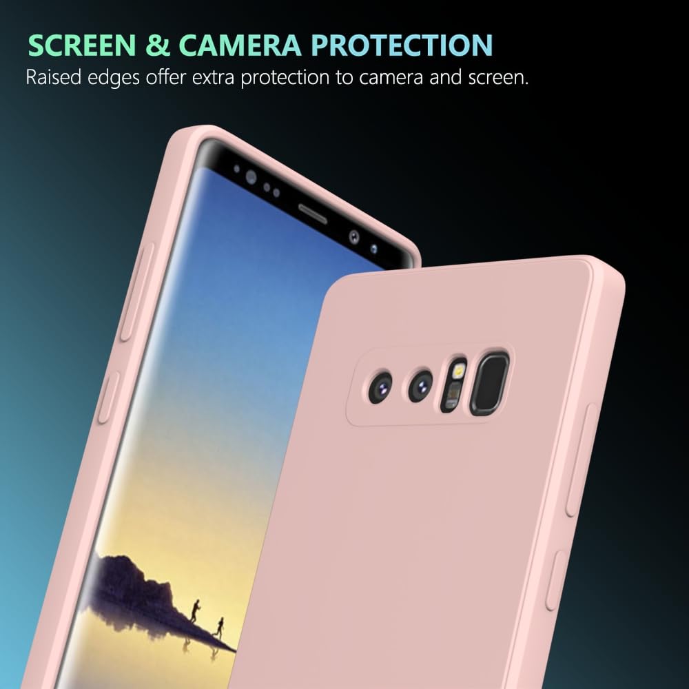 Wogroo For Samsung Galaxy Note 8 Case Pink, Scratch Resistant With Soft Touch, Slim Thin Phone Cover For Samsung Galaxy Note 8