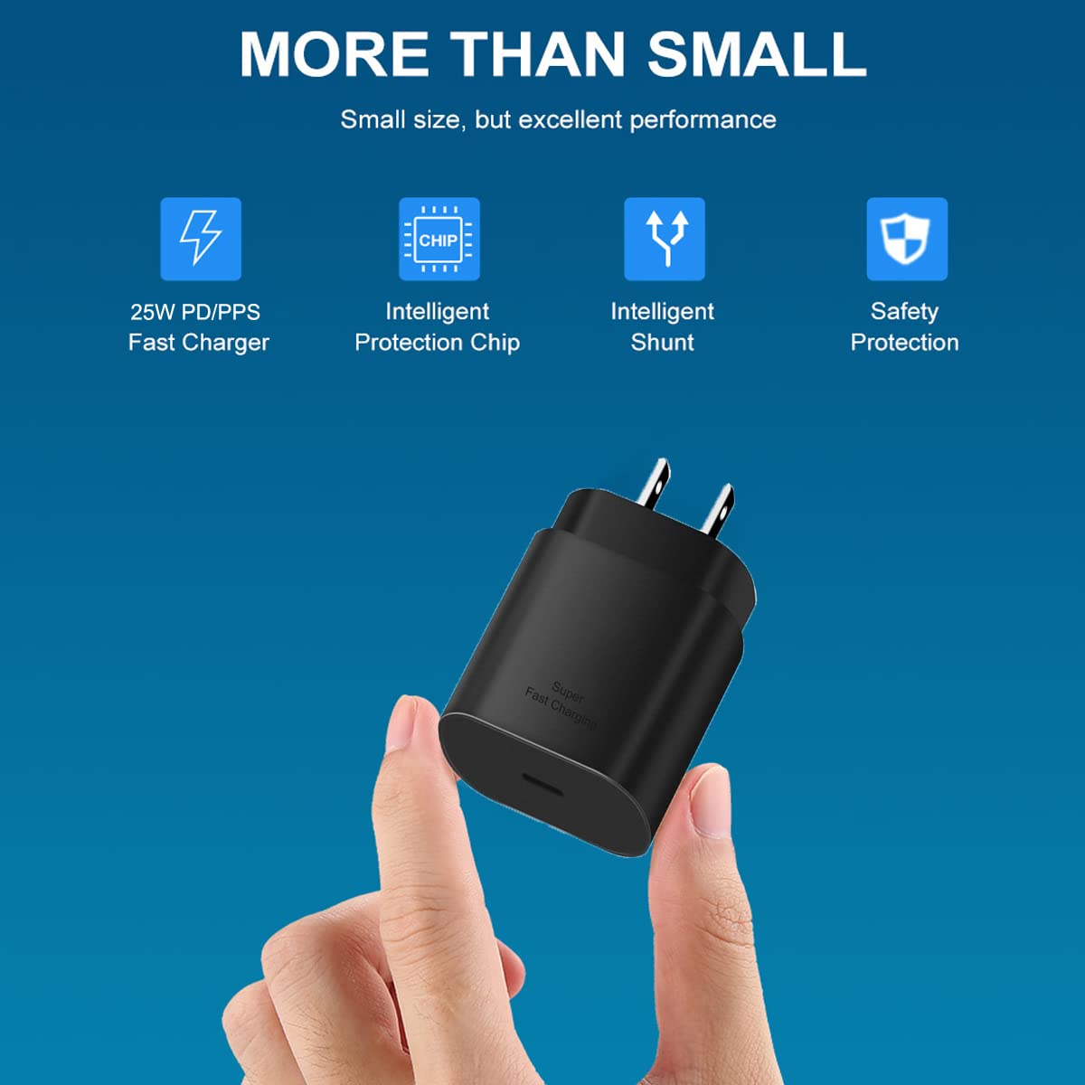 25W Super Fast Charger Type C Wall/Car Charger Combo Kit For Samsung Galaxy S24 S23 S22 S21 Ultra Plus A53 A52 A14 A15 A25 A42 A32 Xcover 7 6 Iphone 15 Pro Max Pixel 8 7 6A Moto Lg 2Pack Usb C Cable