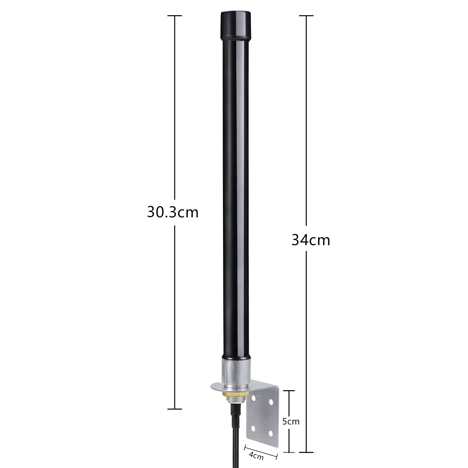 Bingfu 4G Lte Long Range Cellular Antenna Wall Mount   32.8Ft Cable   With Sma To Dual Ts9 Adater   Compatible With Spypoint Lin
