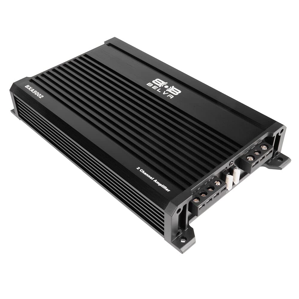 Belva Bxa5002 500W Peak Bx Series 2 Ohm Stable Class A/B 2 Channel Car Audio Mosfet Amplifier With Remote Subwoofer Level Control