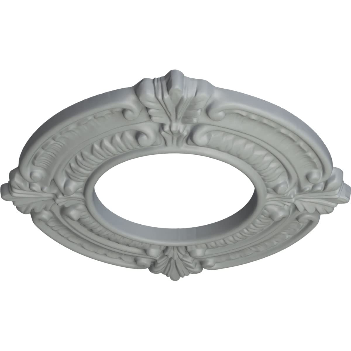 Ekena Millwork Cm09Bn Benson Ceiling Medallion, 9''Od X 4 1/8''Id X 5/8''P, Primed