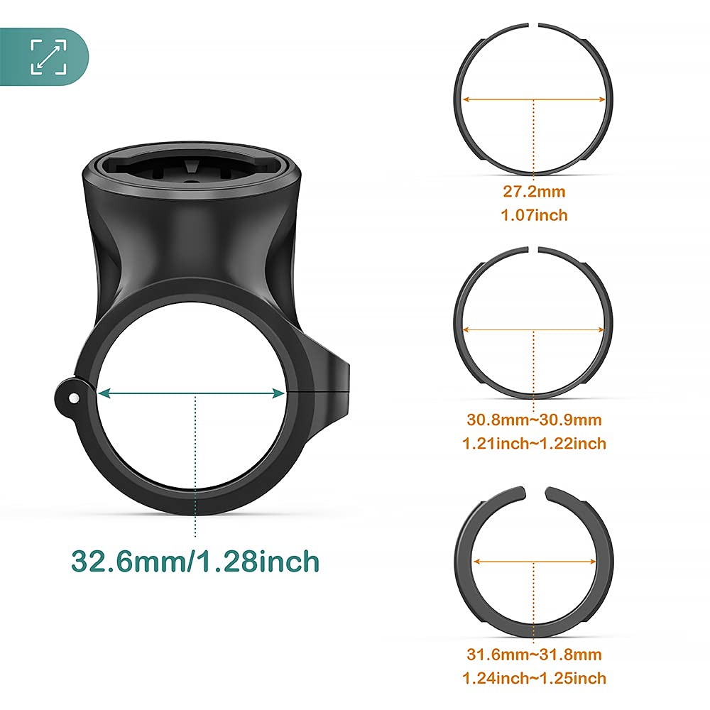 Tusita Seat Post Quarter Turn Mount Compatible With Garmin Varia Rtl510 Rtl515 Rvr315 Rearview   Fit 27.2Mm 30.9Mm 31.6Mm Bars S