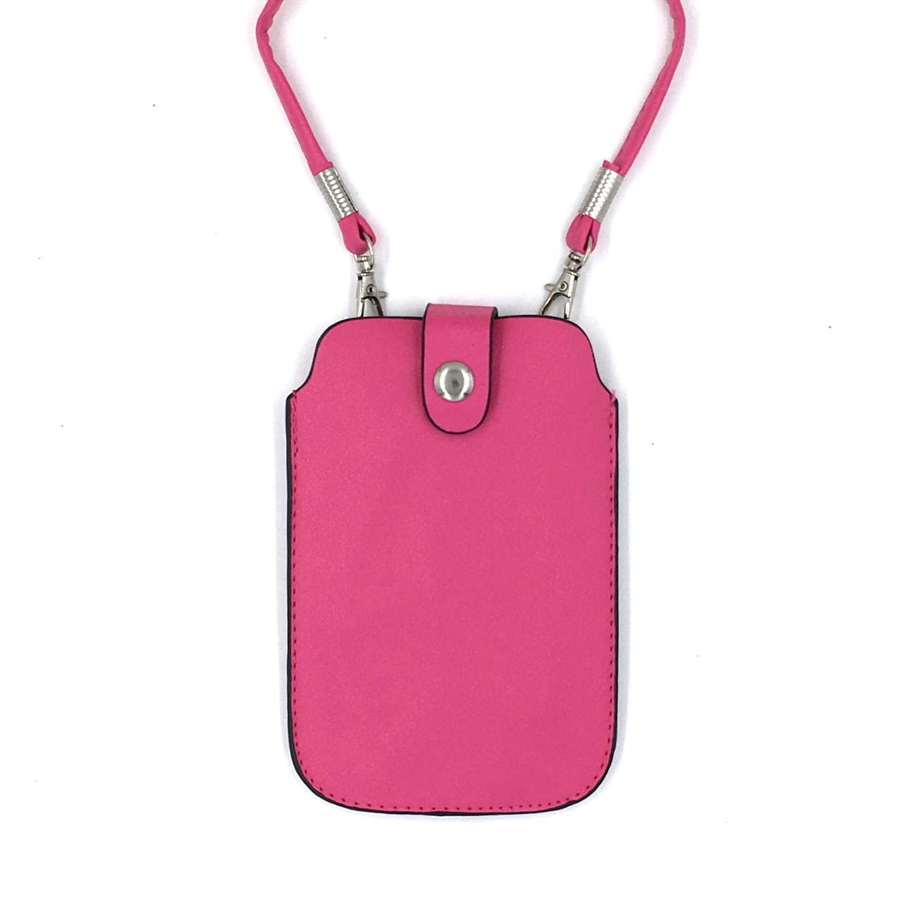 Tapp Collections Leather Neck Pouch For Phone (Style 2)   Pink