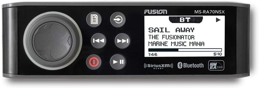 Fusion Ms Ra70Nsx Marine Entertainment System With Wireless Remote   Black