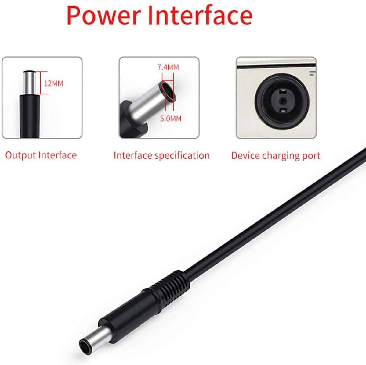 Genuine Original Dell 65W 19.5V 3.34A Ac Power Supply Adapter Charger With Cable