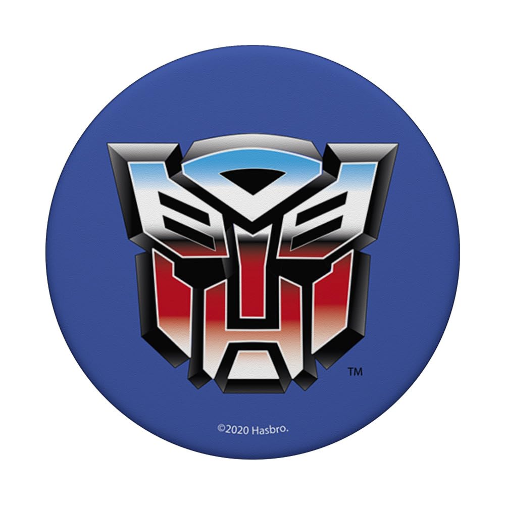 Hasbro Transformers Autobots Chrome Logo PopSockets Grip - Black Silicone, Model 260027
