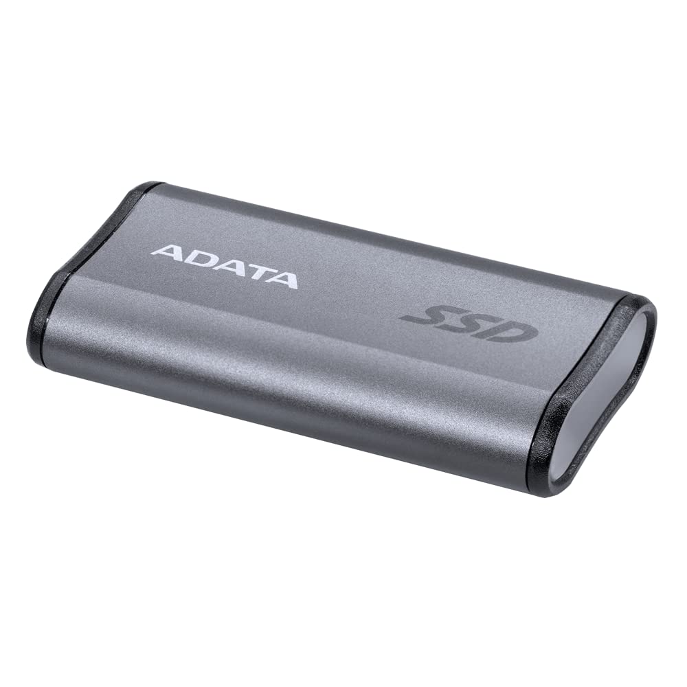 Adata Se880 1Tb - Up To 2000 Mb/S- Superspeed Usb 3.2 Gen 2X2 Usb-C External Portable Ssd Titanium (Aeli-Se880-1Tcgy)