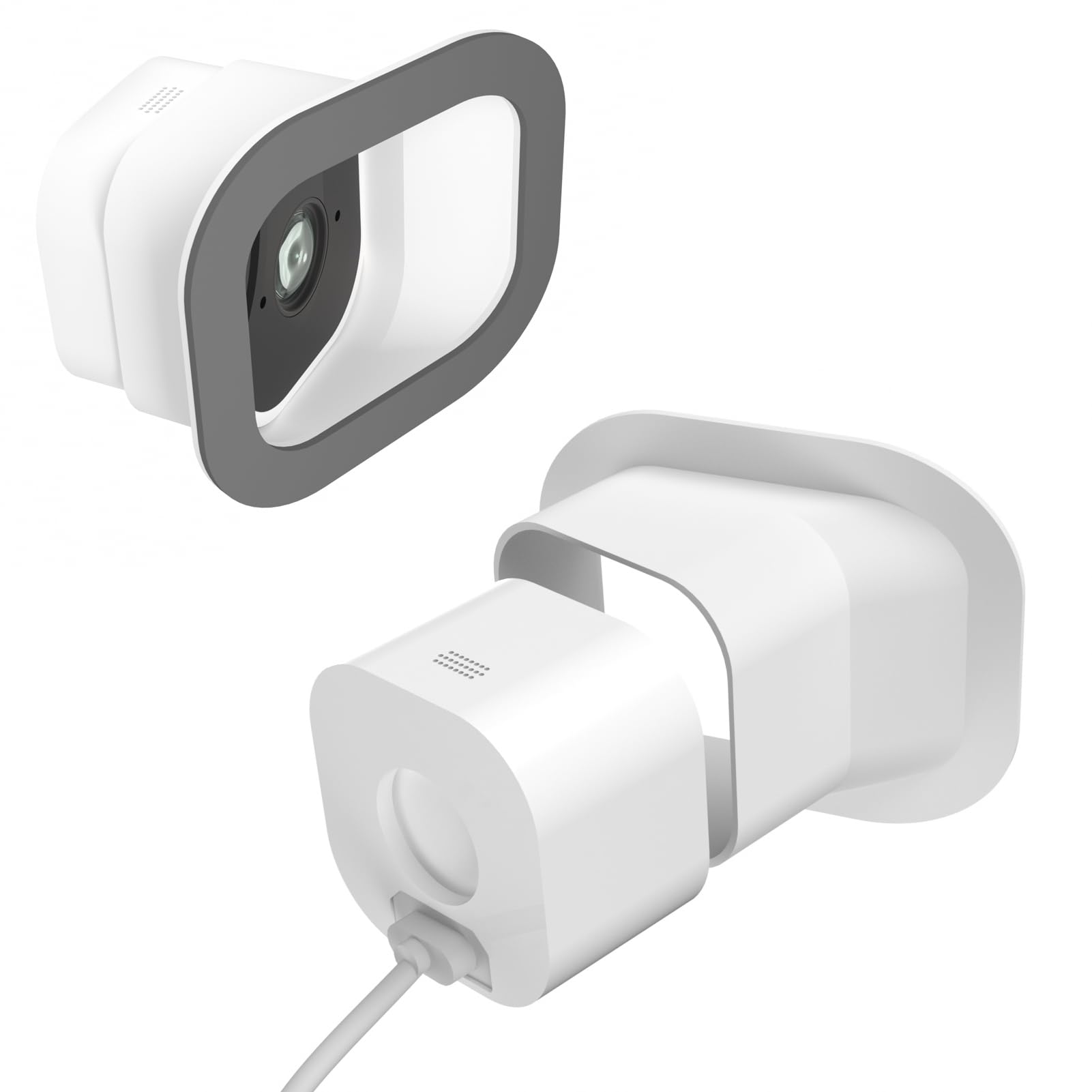 Acbee Angled Window Mount For Blink Mini,20 Degree Angle From Indoor Monitor Outdoor,Clear And No Reflection(Angle White 2 Pack)