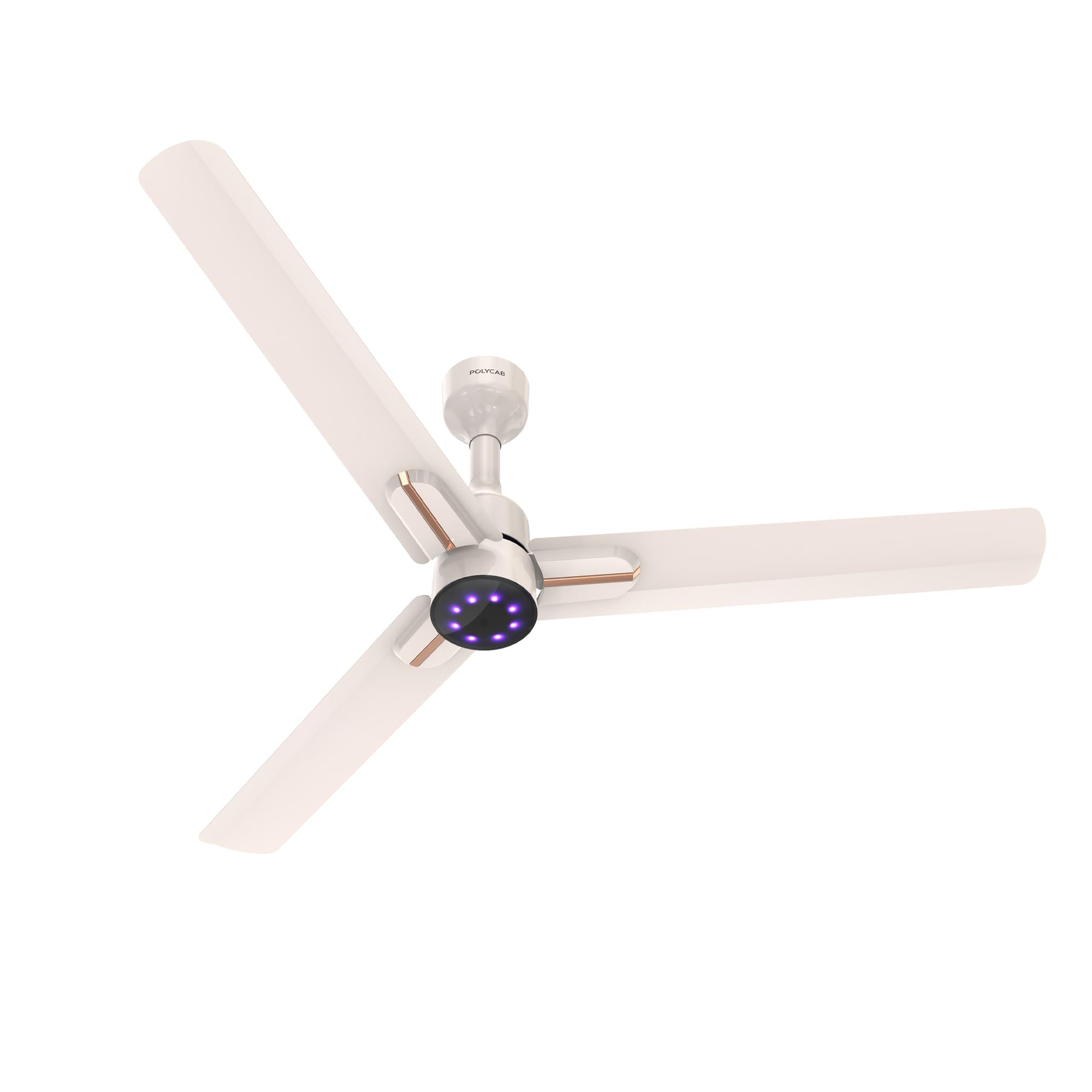 Polycab Wizzy Neo Led 2.0 1200Mm Bldc Ceiling Fan With Remote| Bee 5 Star Rated, Higher Air Delivery| Led Indicator,Sleep And Br