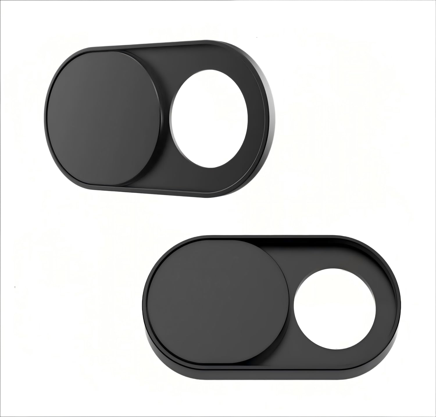 JiSiTeCai Metal Webcam Cover Slide[4 Pack Black], 0.022in Camera Cover for Laptop Computer, MacBook Pro/Air iMac iPad Tablet iPh