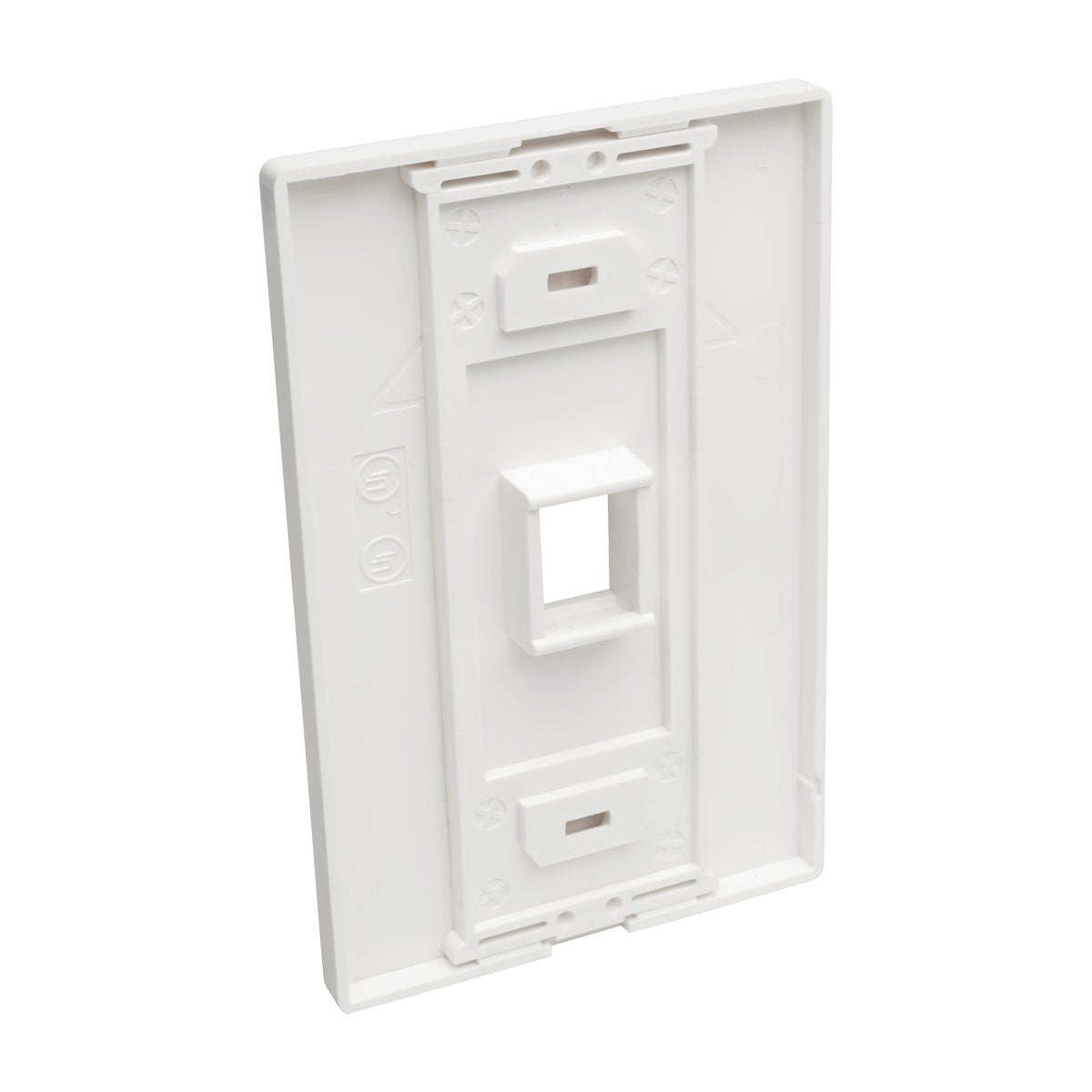 Tripp Lite Single-Gang 1-Port Universal Keystone Wall Plate, Cat5/6/6A, Usb, Hdmi, Displayport, Rca, White (N080-101)