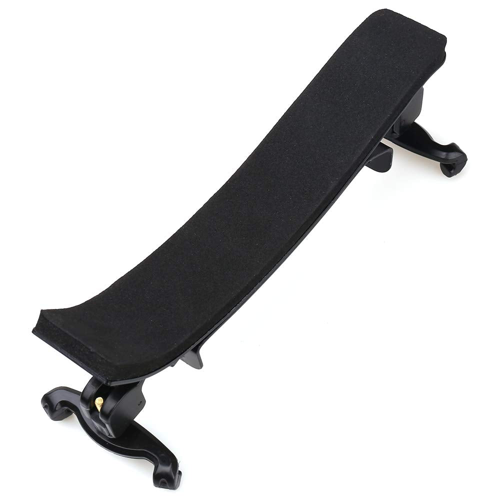 Nanyi 4/4 Violin Shoulder Rest, Premium Large Arc Aluminum Alloy Plate Skeleton High Strength Sponge Comfortable Violin Shoulder