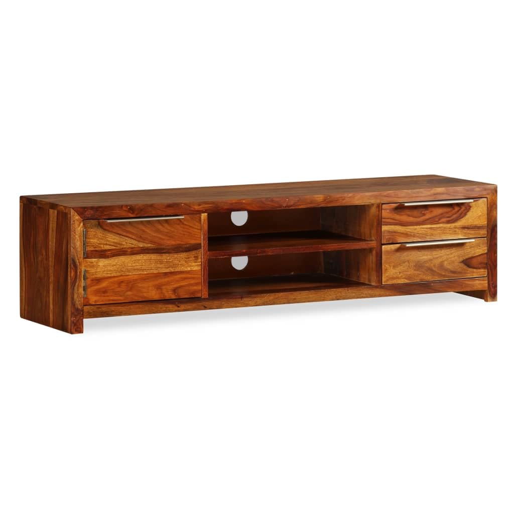 Vidaxl Tv Cabinet Solid Sheesham Wood 47.2''X11.8''X11.8''