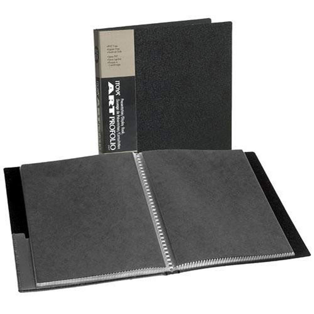 Itoya Art Portfolio 9 X 12 Inches Storage Display Book, 24 Sleeves For 48 Views