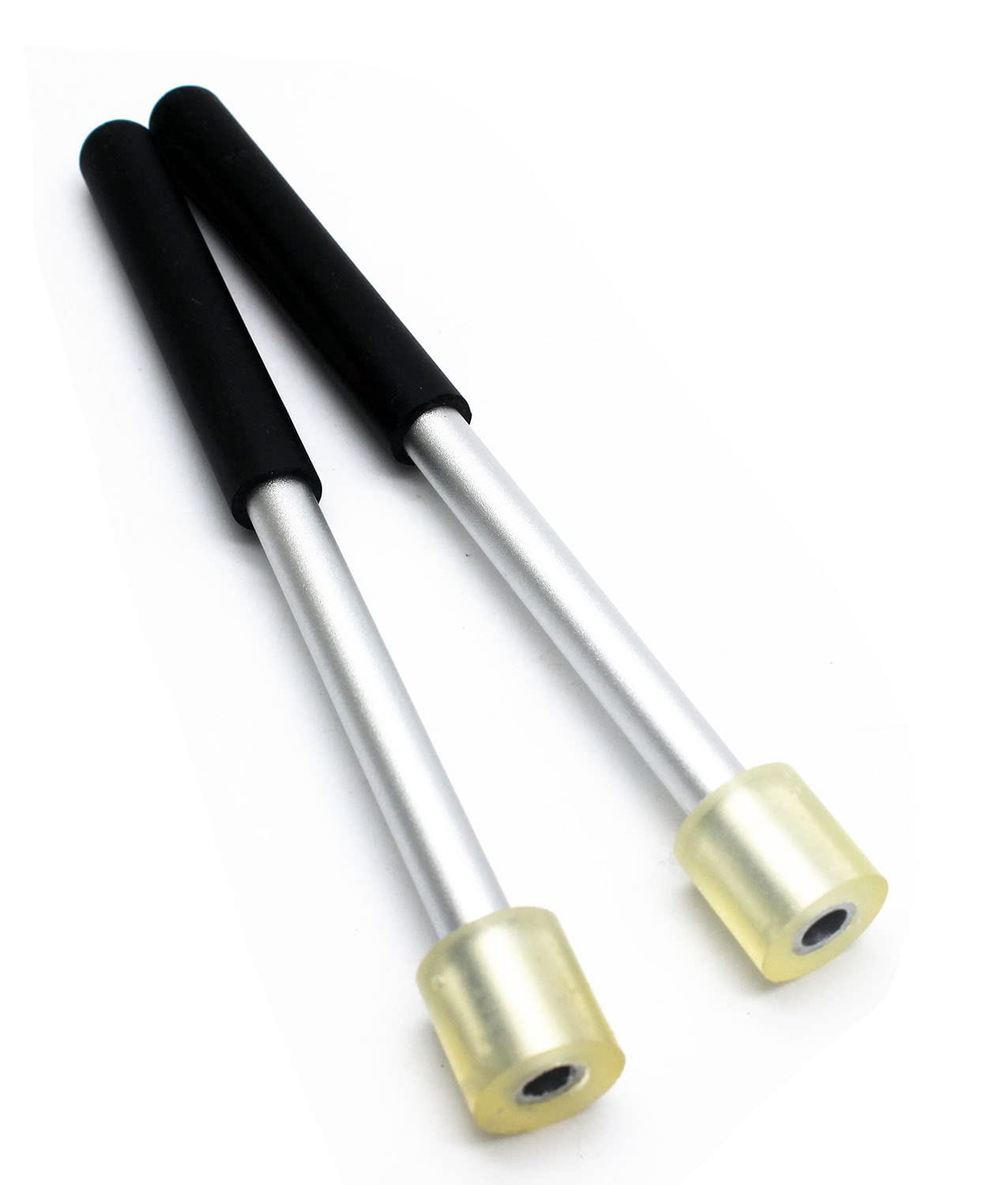 Tuoren 7.5'' Rubber Head Percussion Mallets Sticks For Playing Tenor Steelpan Steel Tongue Drum, W/Aluminium Handle