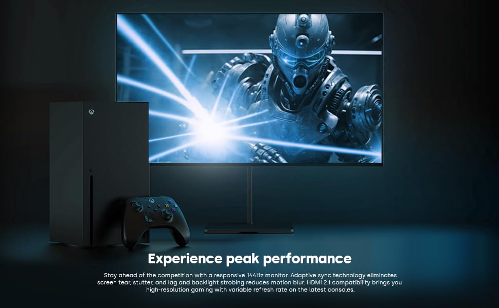 Dough Spectrum One 27 Inch Gaming Monitor   4K Hdr, 144Hz Refresh Rate, 1Ms Response, Ips Panel, Freesync Premium Pro, Usb C Doc